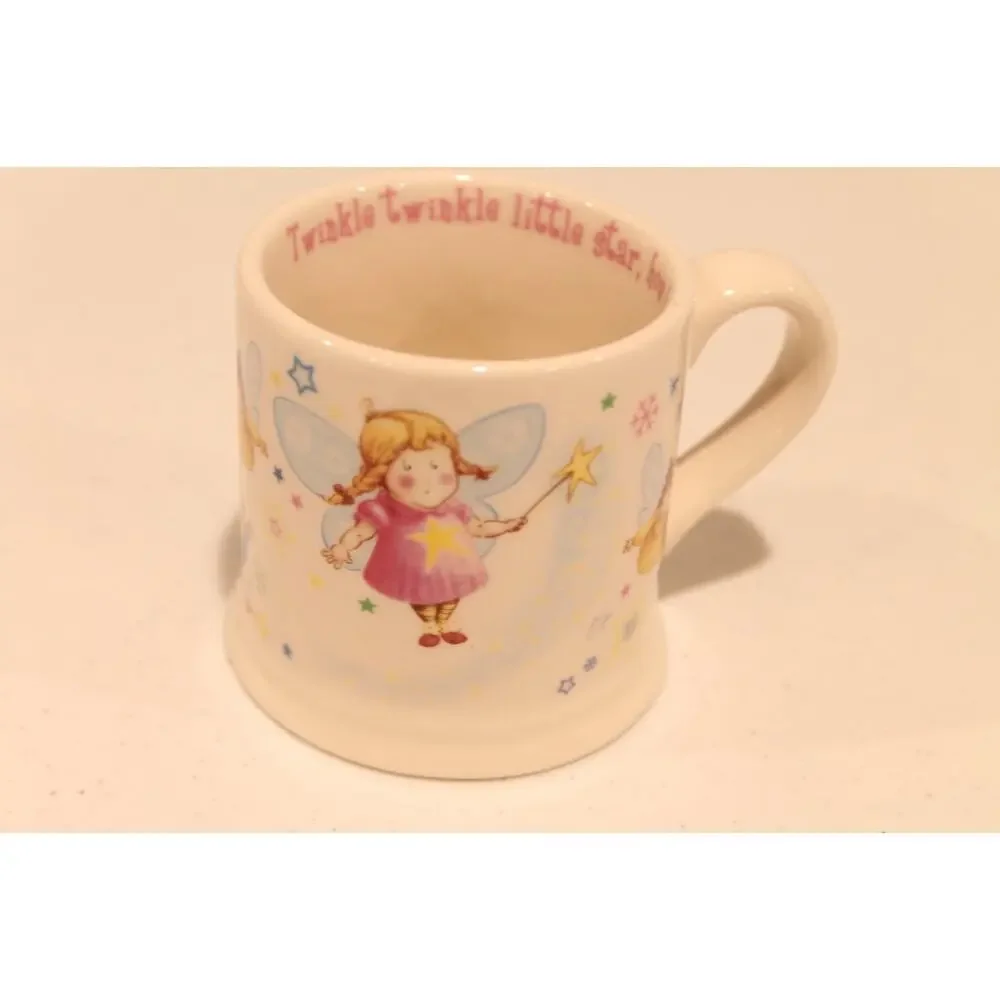 Anderton Pottery 1890 England Twinkle Twinkle Little Star Fairy Bowl & Mug Set